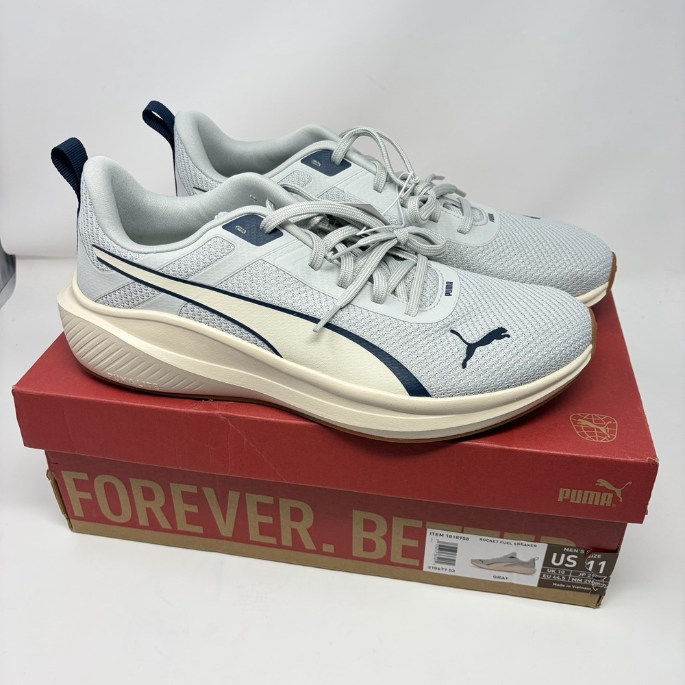 PUMA Rocket Fuel‎ Lite Running Shoes Men's 10.5 Gray 31067703 New With Box
